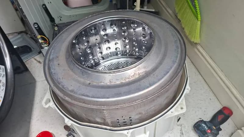 Trước sửa máy giặt cửa trên tại Phường An Hội Đông, Gò Vấp — thợ Nguyễn Thanh Tiến