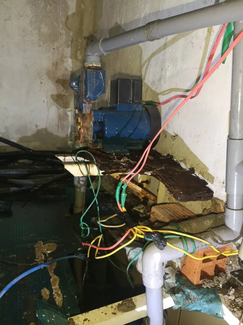 Sau khi hoàn thành sửa máy bơm nước Panasonic tại Bình Tân — thợ Trần Ngọc Tùng