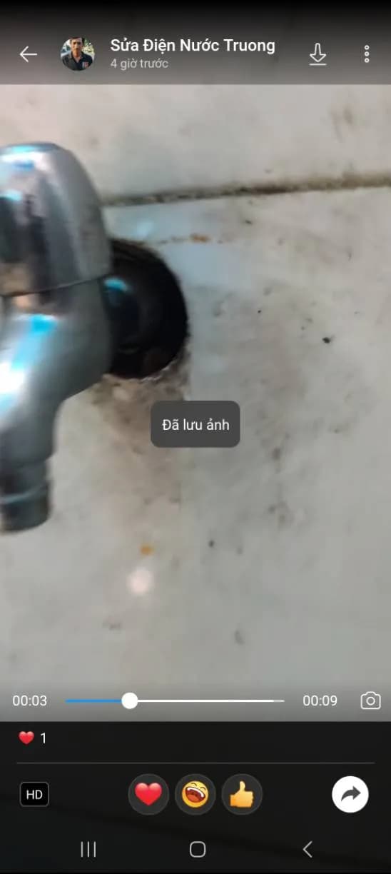 Trước sửa vòi nước tại Phường Hạnh Thông, Gò Vấp — thợ Bùi Văn Bảo