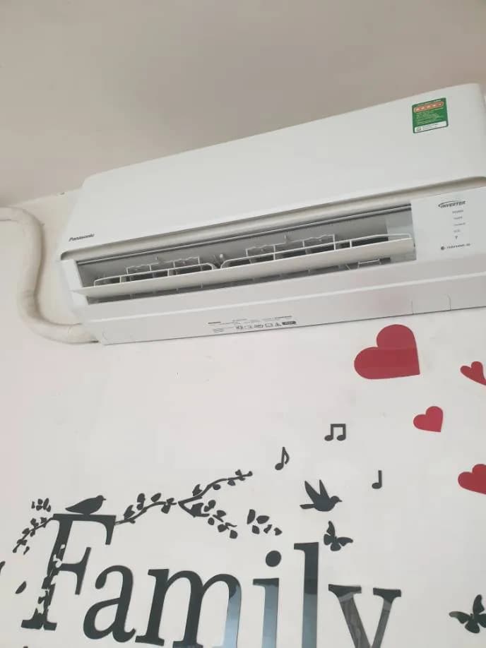Sau khi hoàn thành sửa máy lạnh treo tường Panasonic tại Quận 7 — thợ Phan Chí Tâm (5 sao)