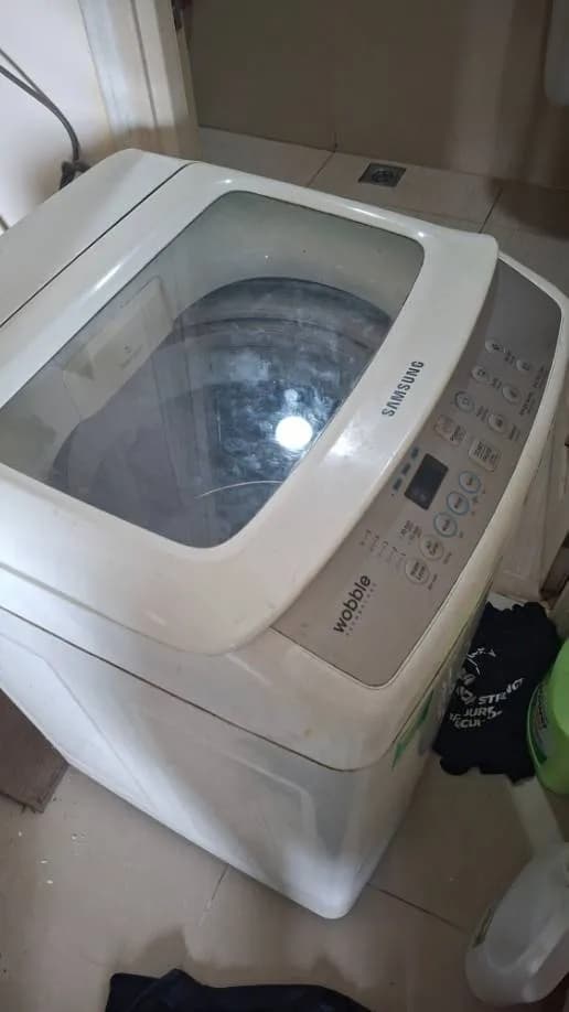 Trước sửa máy giặt cửa trên Samsung tại Tân Bình — thợ Nguyễn Thanh Tiến