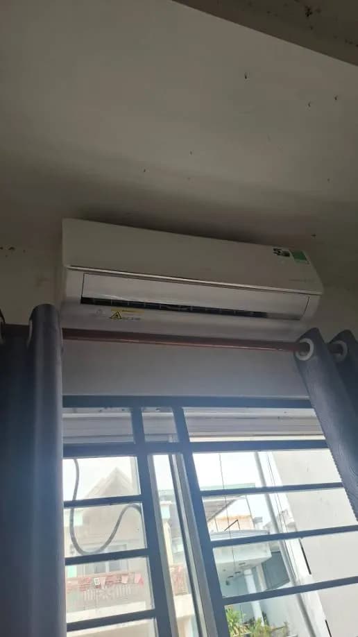Sau khi hoàn thành sửa máy lạnh treo tường tại P.11, Gò Vấp — thợ Nguyễn Thanh Tiến
