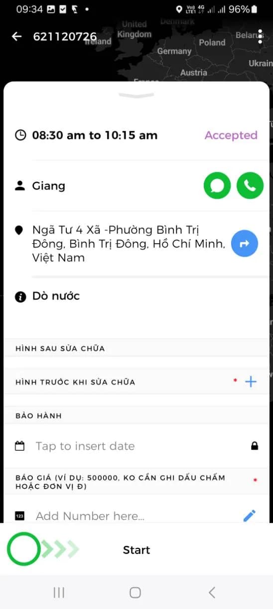 Sau khi hoàn thành sửa đường ống nước tại Xã -Phường Bình Trị Đông, Bình Tân — thợ Bùi Văn Bảo