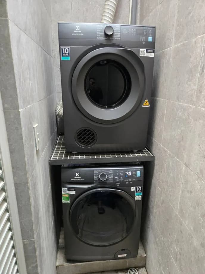 Trước sửa máy sấy quần áo Electrolux tại Phường 1, Gò Vấp — thợ Lê Hữu Lộc