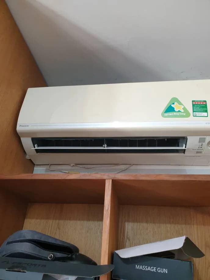 Sau khi hoàn thành sửa máy lạnh treo tường Daikin tại Tân Bình — thợ Phan Chí Tâm