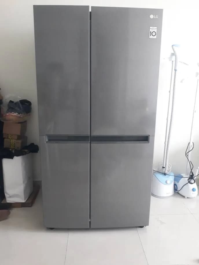Sau khi hoàn thành sửa tủ lạnh side-by-side LG tại Quận 8 — thợ Đặng Anh Huy
