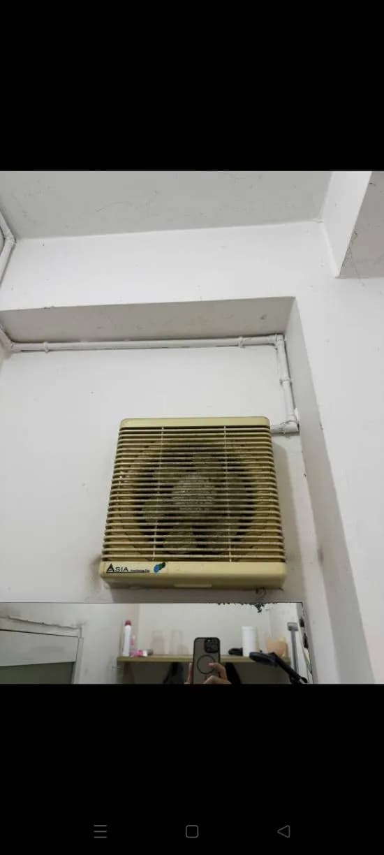 Trước sửa quạt hút Senko tại Tân Bình — thợ Lê Đăng Tuấn