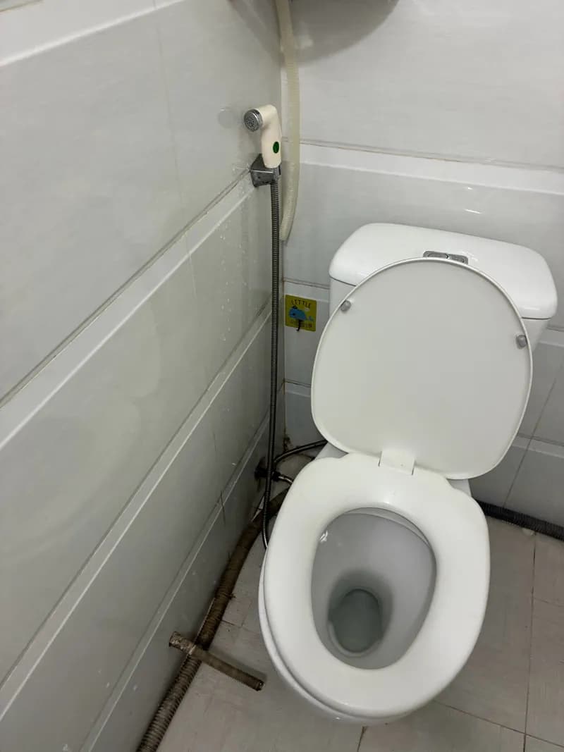Trước sửa vòi xịt bồn cầu tại Quận 5 — thợ Dương Oai