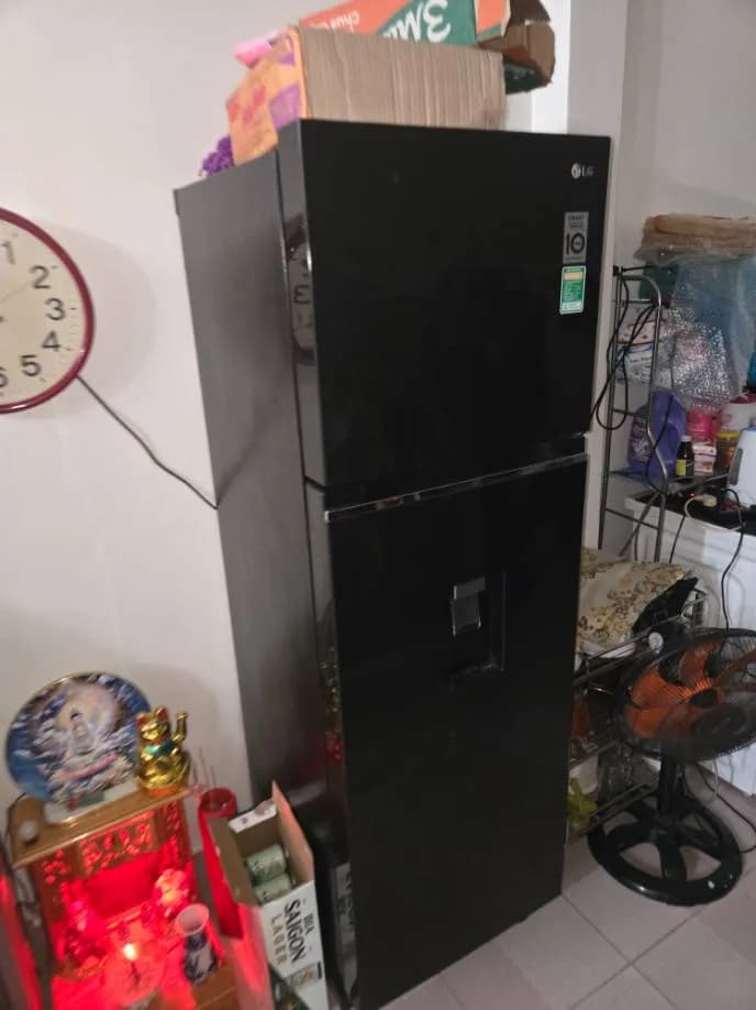 Sau khi hoàn thành sửa tủ lạnh LG tại Phường Bình Hưng Hòa, Bình Tân — thợ Lê Hữu Lộc (5 sao)