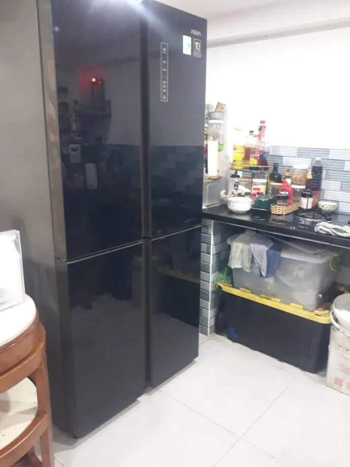 Sau khi hoàn thành sửa tủ lạnh side-by-side LG tại Quận 7 — thợ Đặng Anh Huy