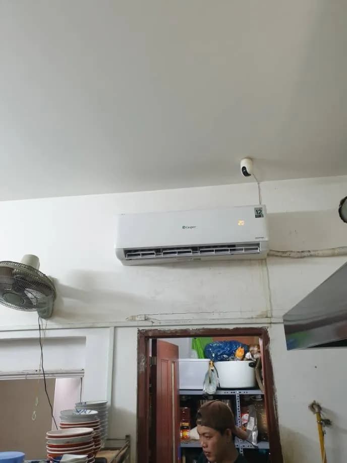 Trước sửa máy lạnh treo tường Casper tại Bình Thạnh — thợ Phan Chí Tâm