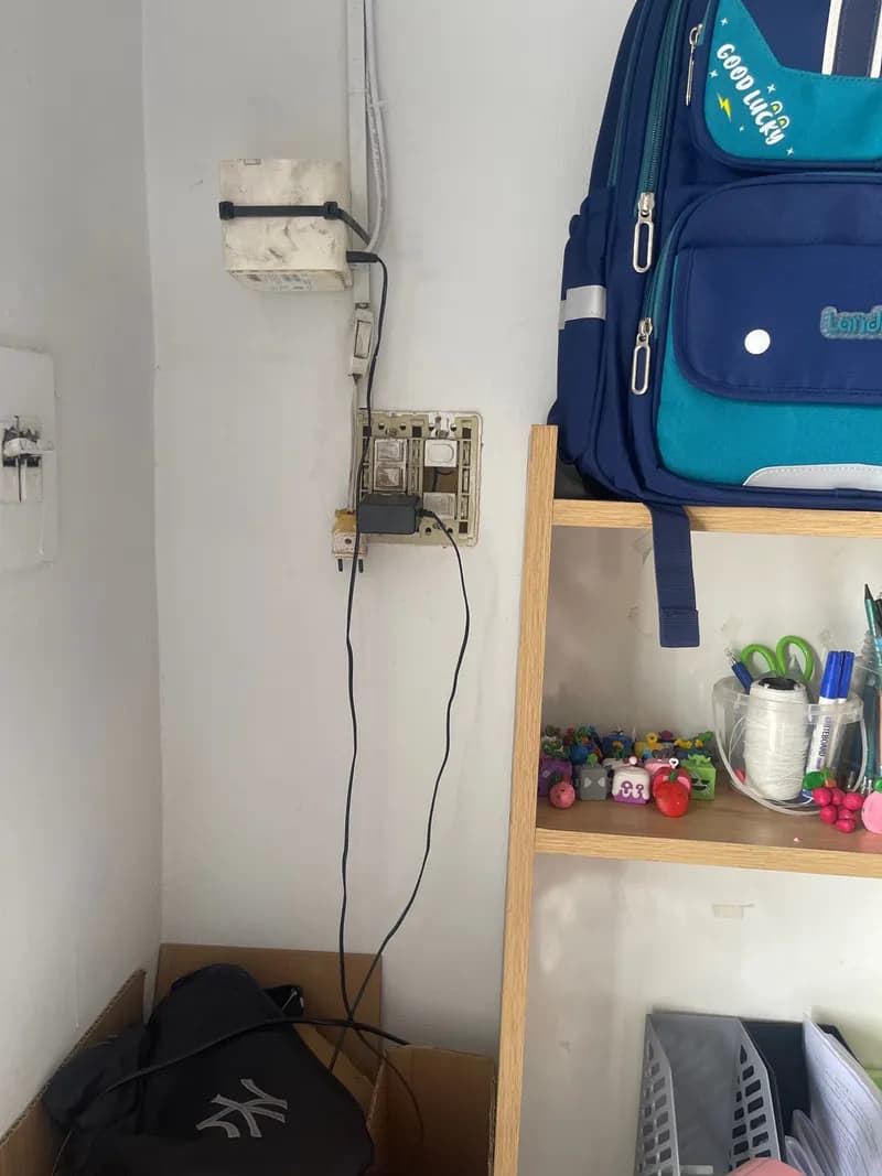 Trước sửa ổ cắm và công tắc điện Panasonic tại Phường 8, Gò Vấp — thợ Nguyễn Quốc Bảo