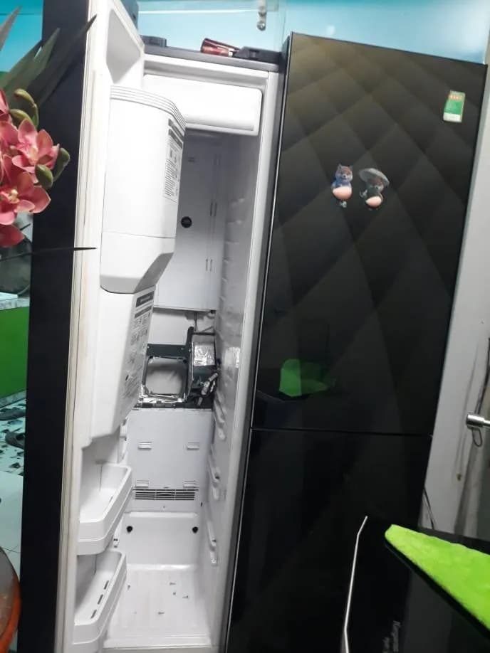 Trước sửa tủ lạnh side-by-side Kangaroo tại Phường An Lạc, Bình Tân — thợ Đặng Anh Huy