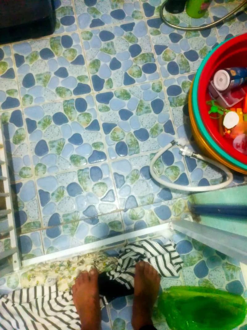 Trước sửa máy giặt cửa trên SAKURA tại Bình Thạnh — thợ Lê Đăng Tuấn