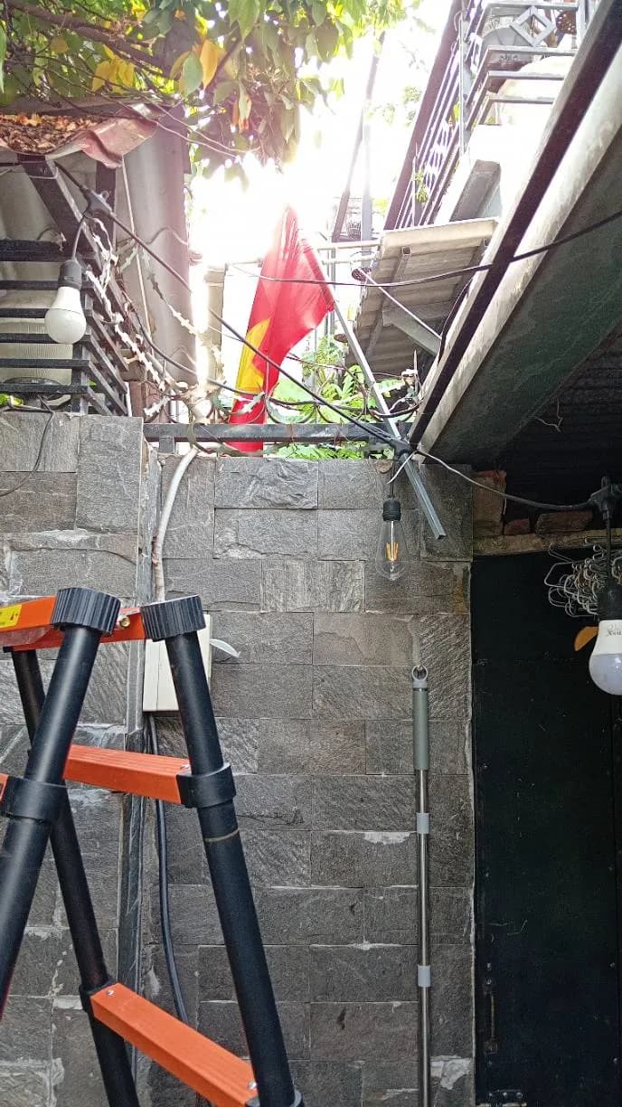Đấu nối thay thế dây điện chiếu sáng sân vườn Phường 16 Gò Vấp tại Phường 16, Gò Vấp