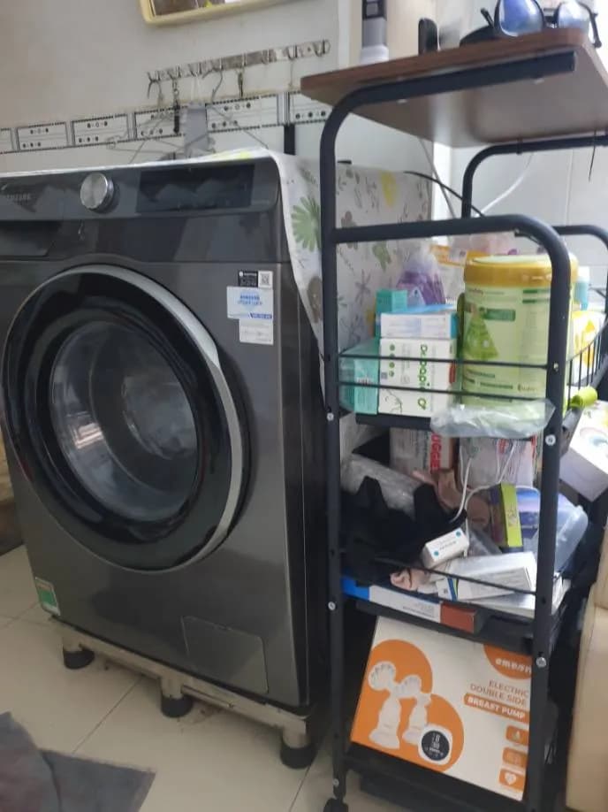 Sau khi hoàn thành sửa máy giặt cửa trước Samsung tại phường Đức Nhuận, Phú Nhuận — thợ Phan Chí Tâm