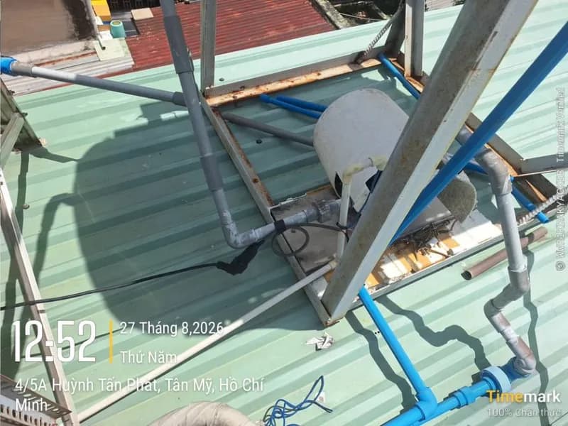 Trước sửa đường ống nước tại Quận 7 — thợ Trần Quốc Đông
