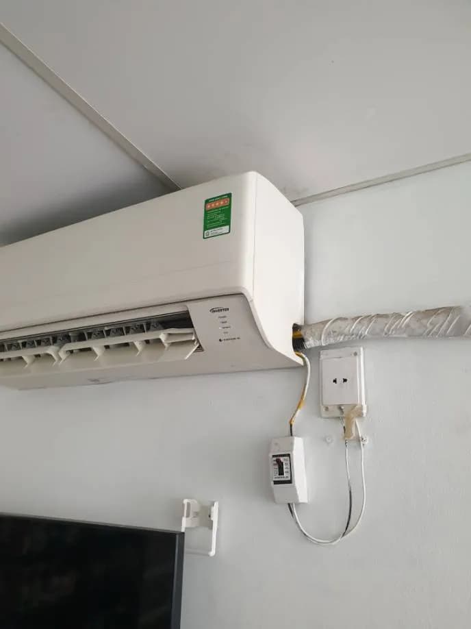Trước sửa máy lạnh treo tường Panasonic tại Bình Thạnh — thợ Phan Chí Tâm