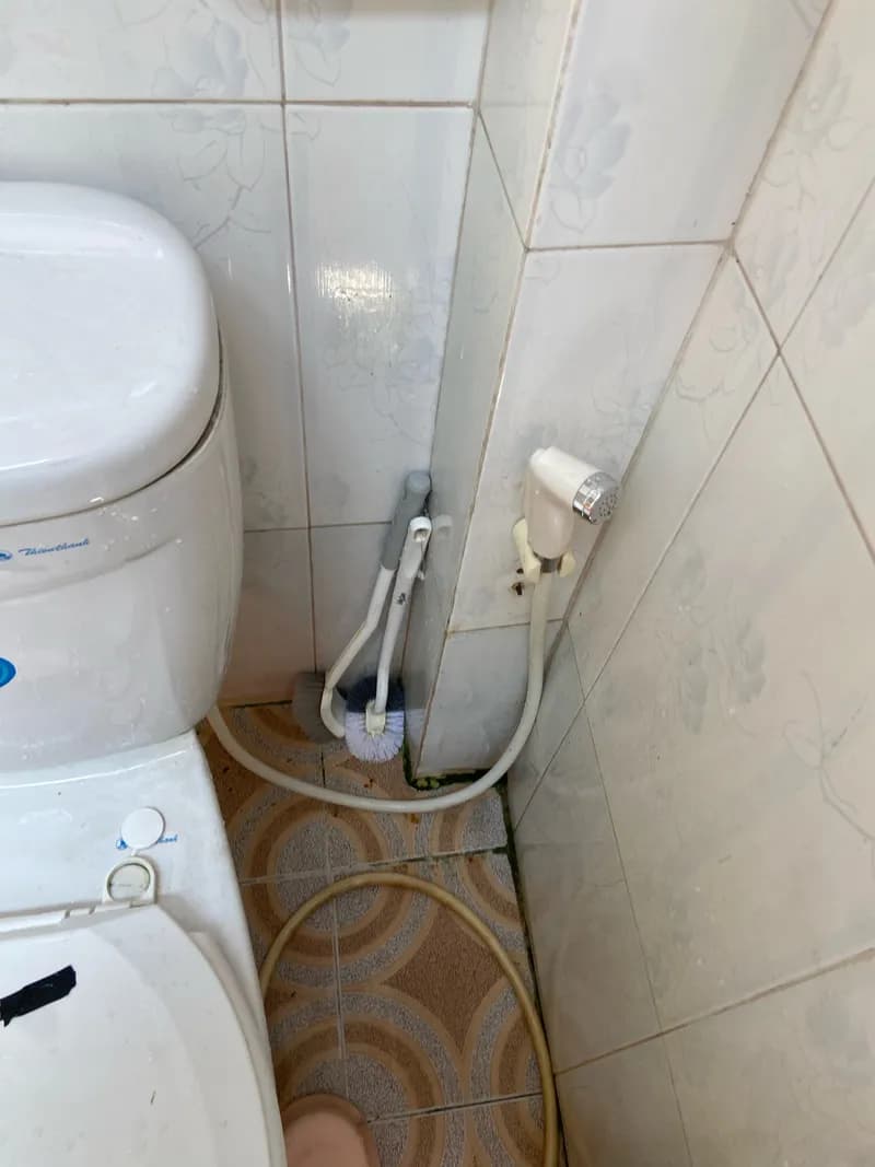 Sau khi hoàn thành sửa vòi xịt nước tại Bình Tân — thợ Trần Lào