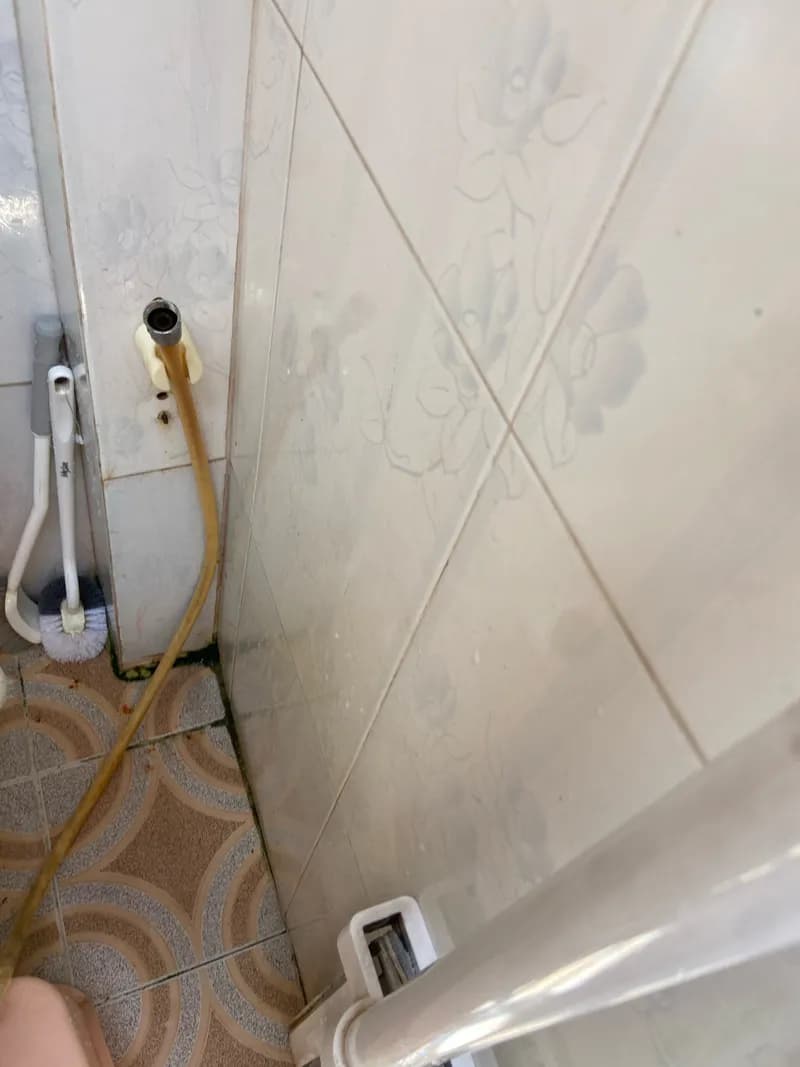Trước sửa vòi xịt nước tại Bình Tân — thợ Trần Lào