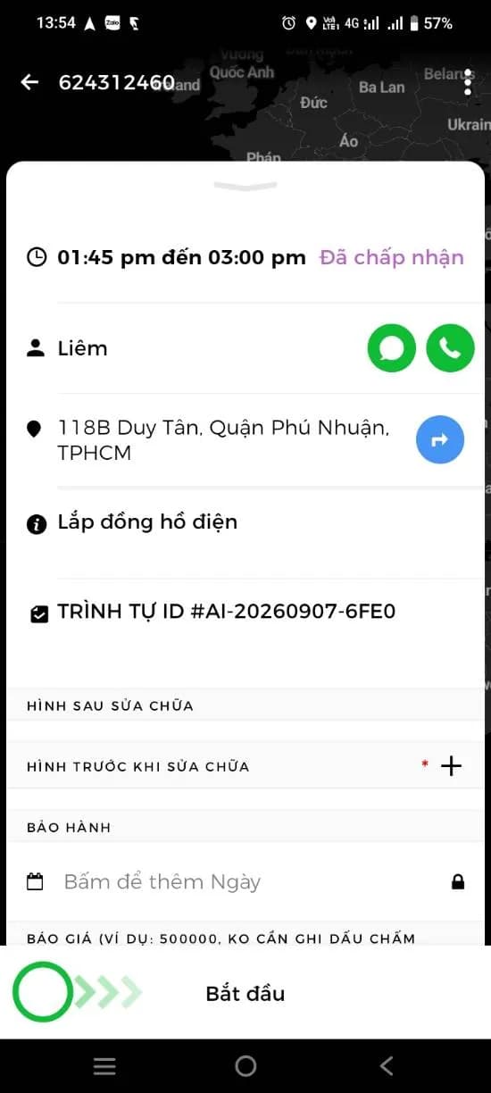 Trước sửa đồng hồ điện Gelex EMIC tại Phú Nhuận — thợ Trương Công Việt Trân