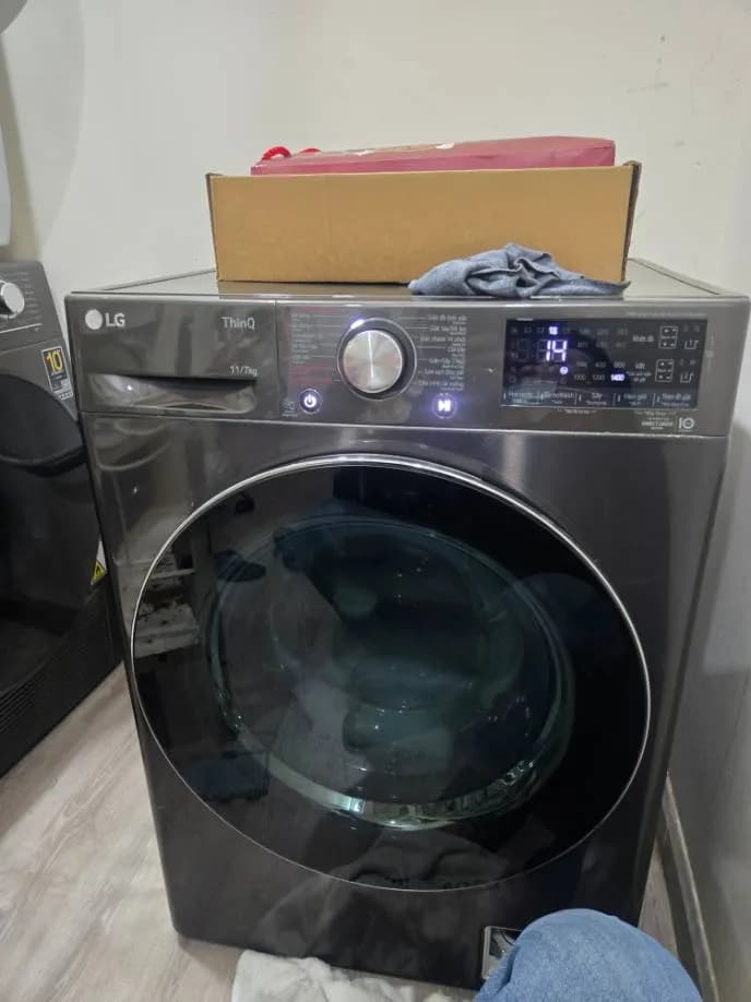 Trước sửa máy giặt LG tại p. Sài Gòn, Quận 1 — thợ Lê Hữu Lộc