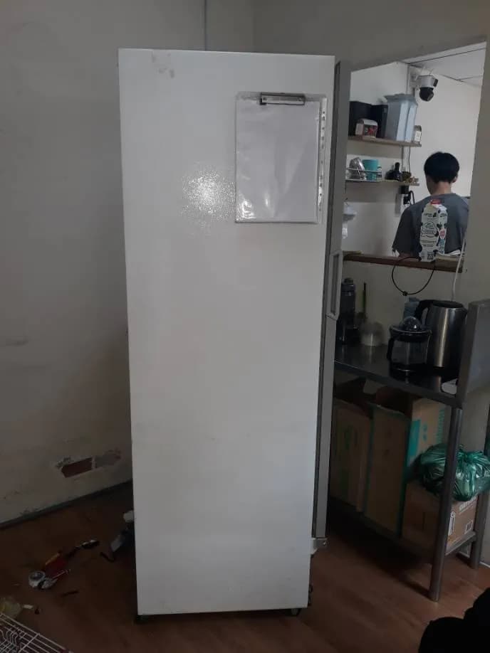 Sau khi hoàn thành sửa tủ lạnh tại Tân Phú — thợ Đặng Anh Huy