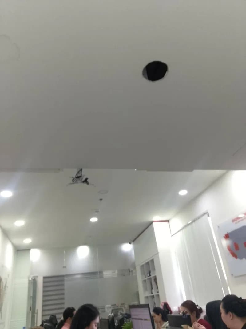 Trước sửa đèn LED âm trần tại Phú Nhuận — thợ Trương Công Việt Trân