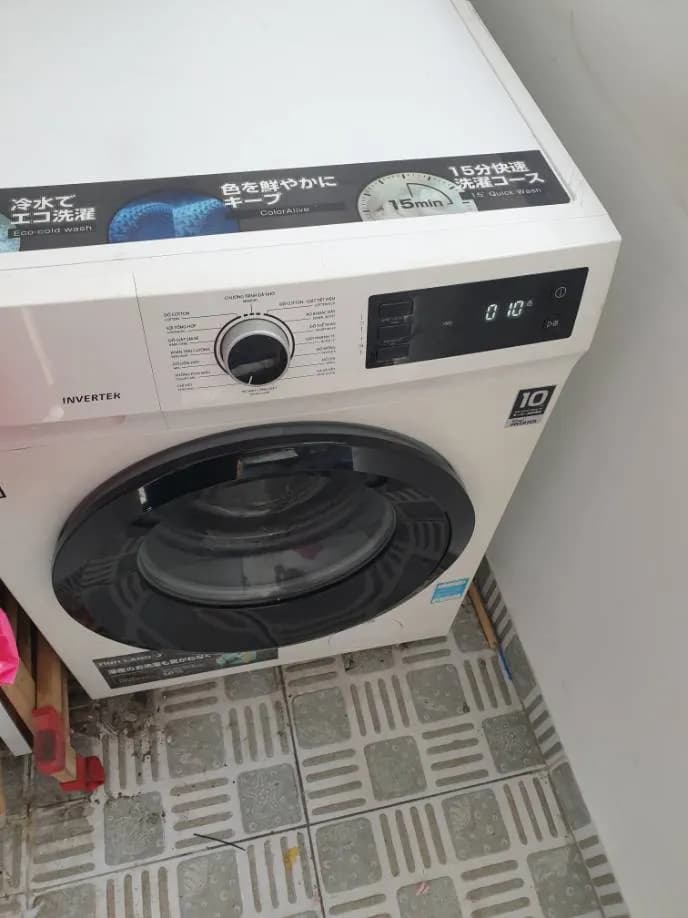 Sau khi hoàn thành sửa máy giặt cửa trước Toshiba tại PHƯỜNG BÌNH THẠNH TP. HCM, Bình Thạnh — thợ Phan Chí Tâm