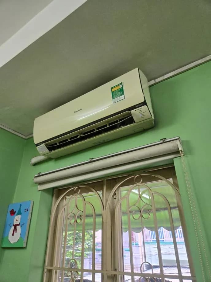 Sau khi hoàn thành sửa máy lạnh treo tường Panasonic tại Tân Bình — thợ Lê Hữu Lộc (5 sao)