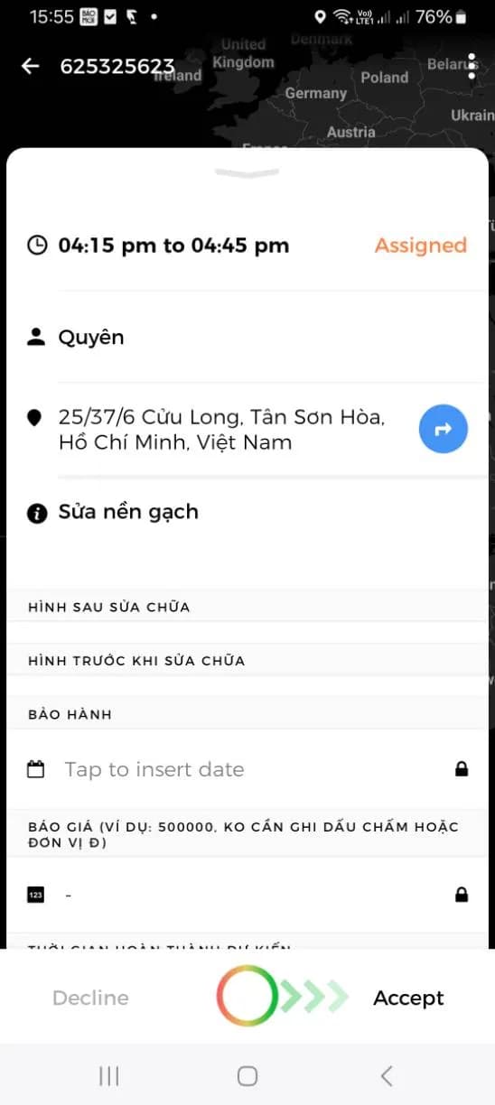 Thay gạch nền bị bong tróc tại quận Tân Bình chuyên nghiệp tại Tân Bình