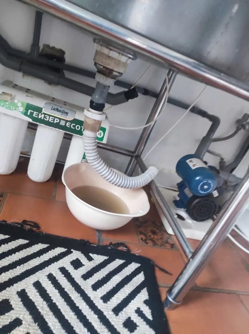 Trước sửa bồn rửa chén Geyser tại Phường Bình Trưng, Thủ Đức — thợ Bùi Văn An
