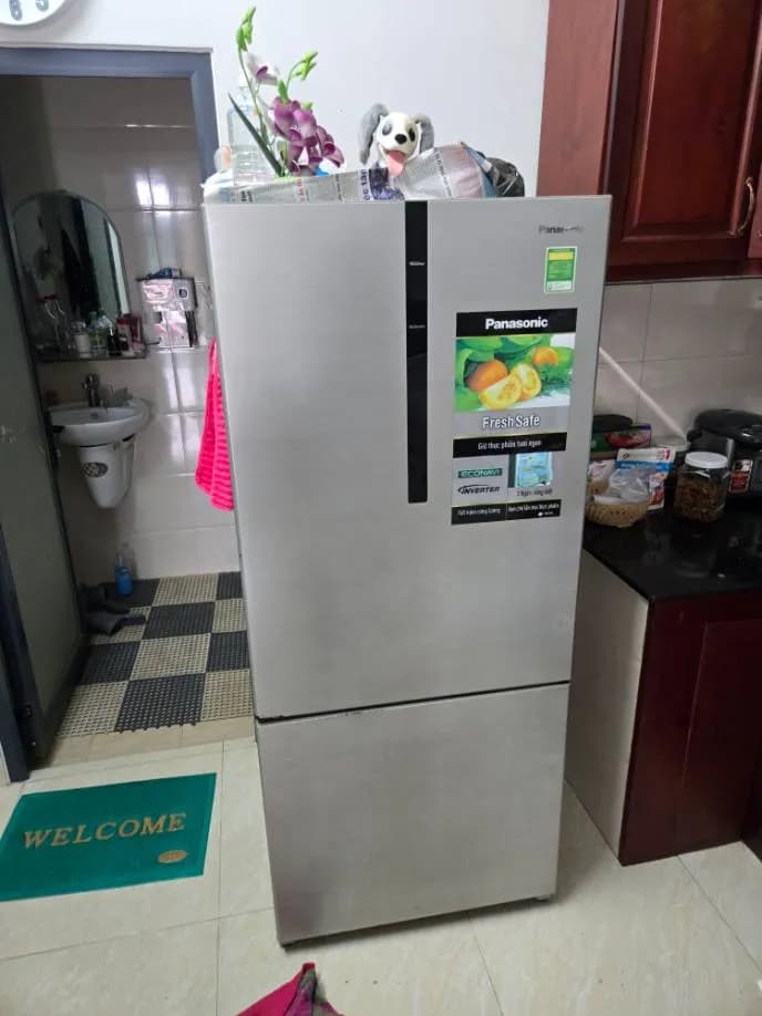 Sau khi hoàn thành sửa tủ lạnh Panasonic tại Phường Tân Thới Hiệp, Quận 12 — thợ Lê Hữu Lộc