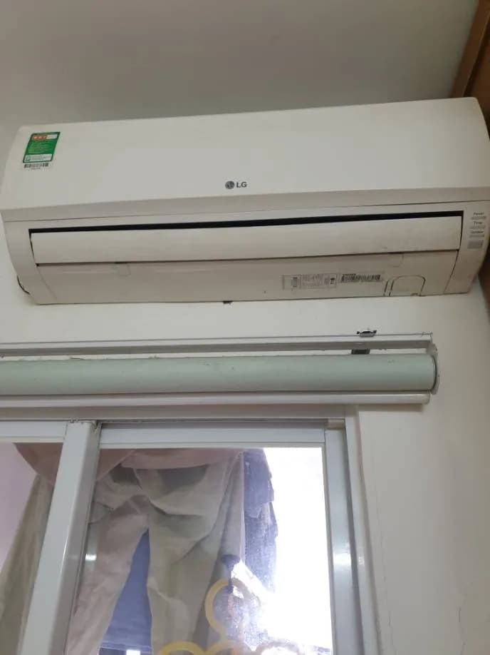Sau khi hoàn thành sửa máy lạnh treo tường LG tại Phường Tân Thuận Đông, Quận 7 — thợ Phan Chí Tâm (5 sao)