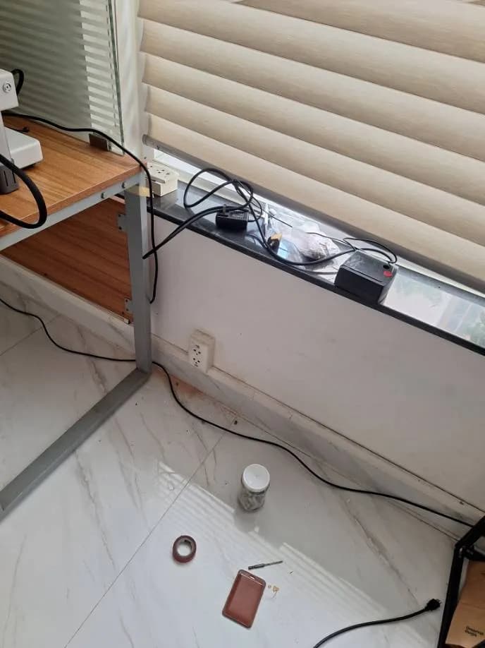 Sau khi hoàn thành sửa hệ thống dây điện tại Quận 7 — thợ Trần Quốc Đông