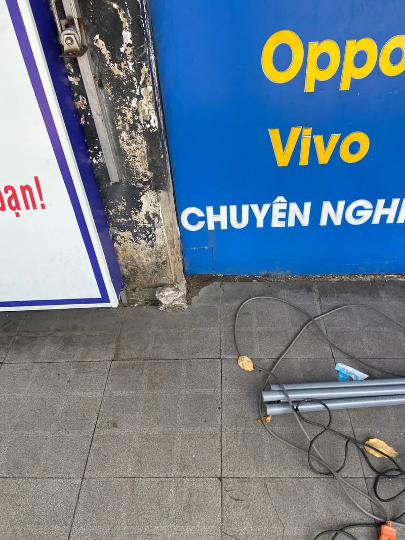 Trước sửa đường ống nước Bình Minh tại Tân Phú — thợ Trần Lào