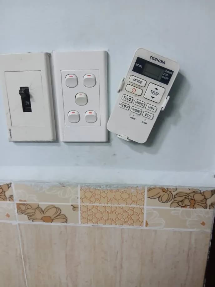 Trước sửa công tắc và ổ cắm điện Panasonic tại Tân Phú — thợ Lê Đăng Tuấn