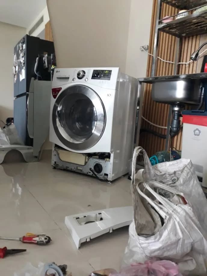 Sau khi hoàn thành sửa máy giặt cửa trước LG tại Quận 7 — thợ Đặng Anh Huy