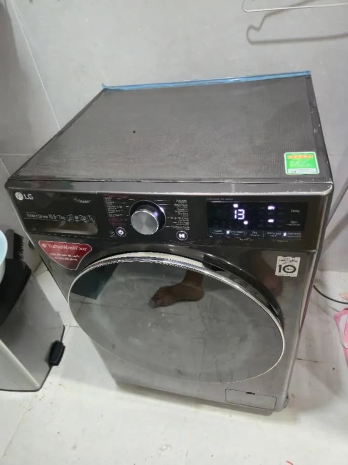 Sau khi hoàn thành sửa máy giặt cửa trước LG tại Phường An Khánh, Thủ Đức — thợ Lê Hữu Lộc (5 sao)