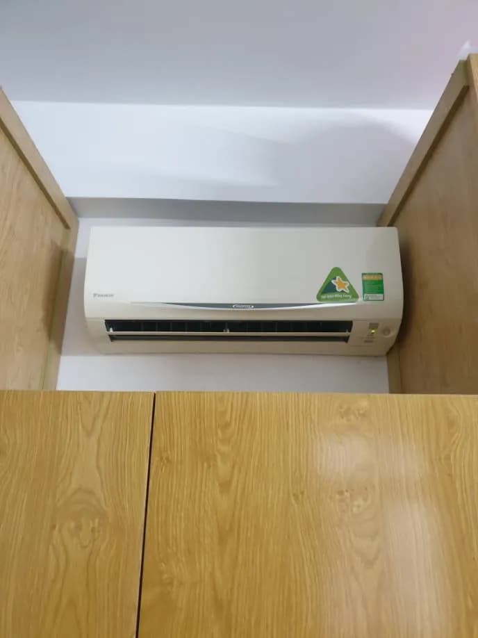 Sau khi hoàn thành sửa máy lạnh treo tường Daikin tại Thủ Đức — thợ Phan Chí Tâm