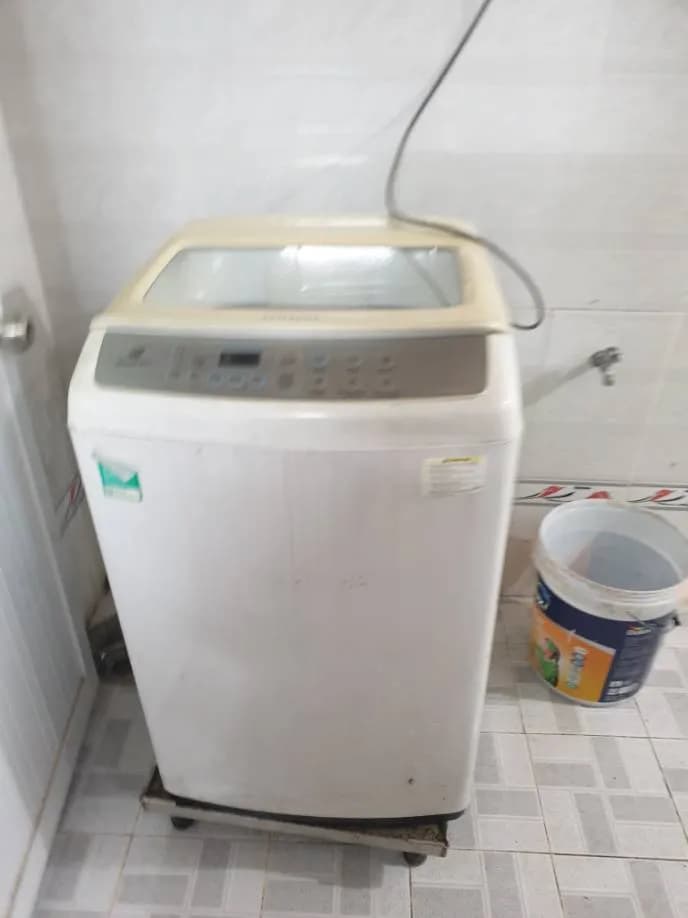 Sau khi hoàn thành sửa máy giặt cửa trên Samsung tại phường Sài Gòn, Quận 1 — thợ Phan Chí Tâm