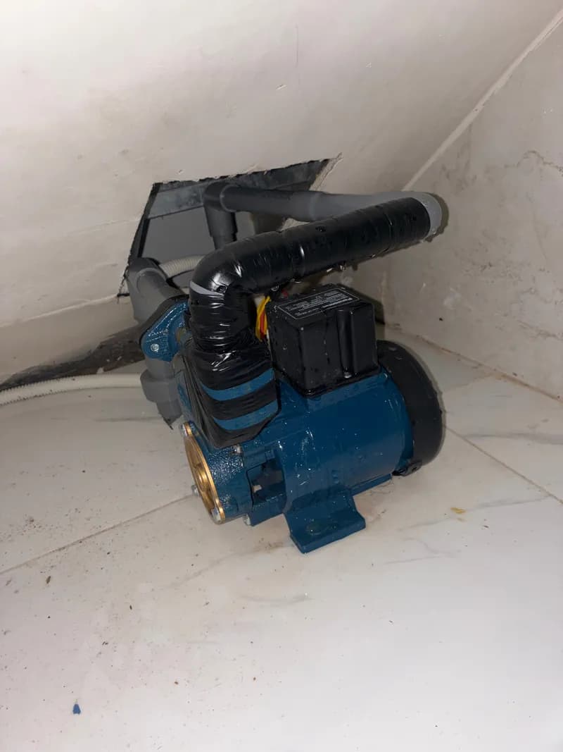 Trước sửa máy bơm nước tại Bình Tân — thợ Dương Oai