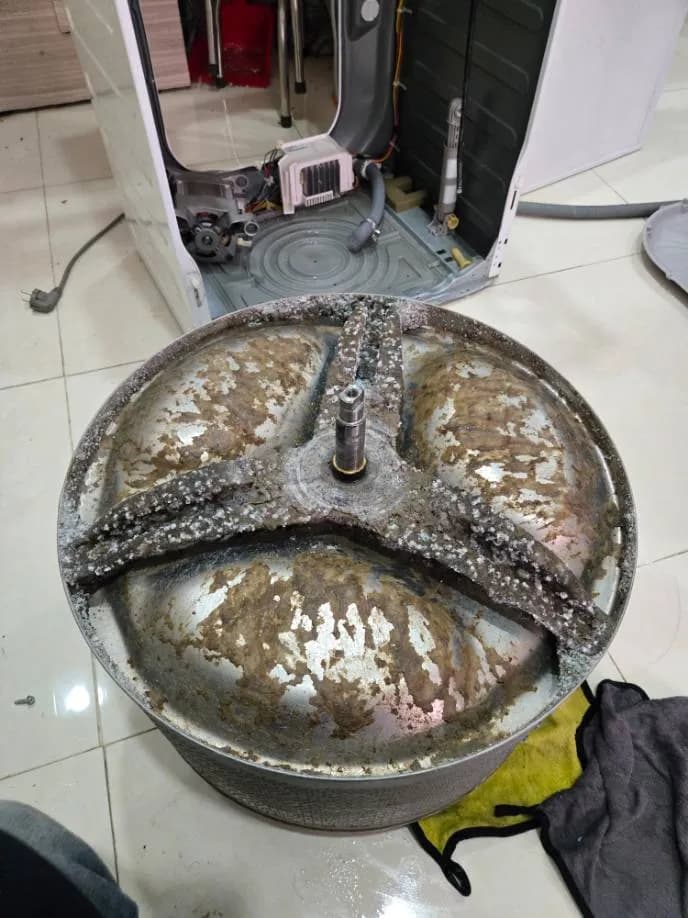 Trước sửa máy giặt cửa trước tại Thủ Đức — thợ Lê Hữu Lộc