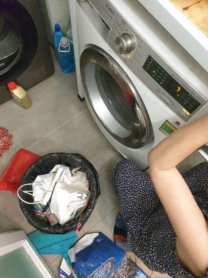 Sau khi hoàn thành sửa máy giặt cửa trước Electrolux tại Thủ Đức — thợ Phan Chí Tâm