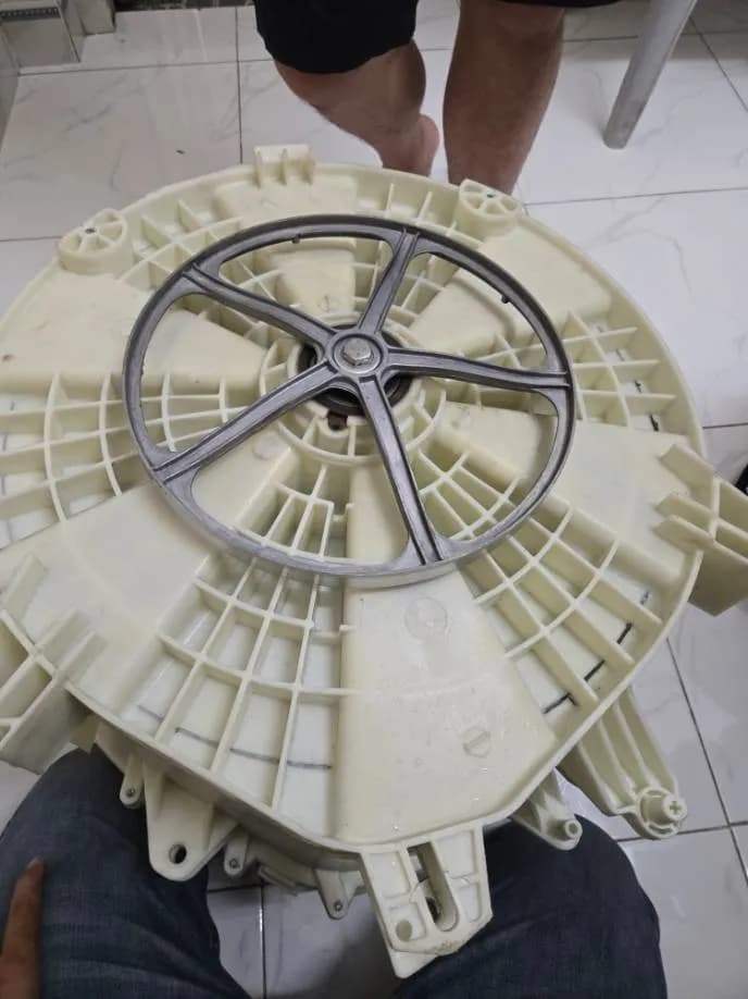 Trước sửa máy giặt tại Gò Vấp — thợ Lê Hữu Lộc