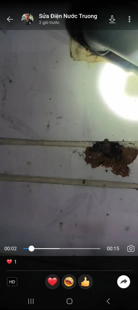 Trước sửa đường ống nước Bình Minh tại Phường Bình Trị Đông, Bình Tân — thợ Bùi Văn Bảo