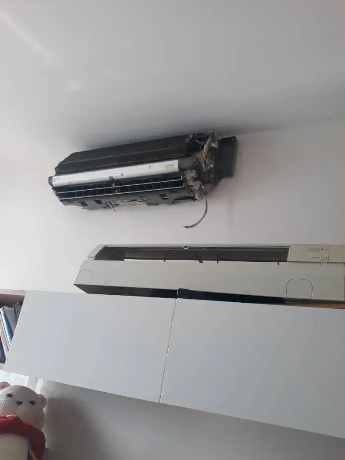 Sau khi hoàn thành sửa máy lạnh treo tường Daikin tại phường Tân Hưng, Quận 7 — thợ Đặng Anh Huy