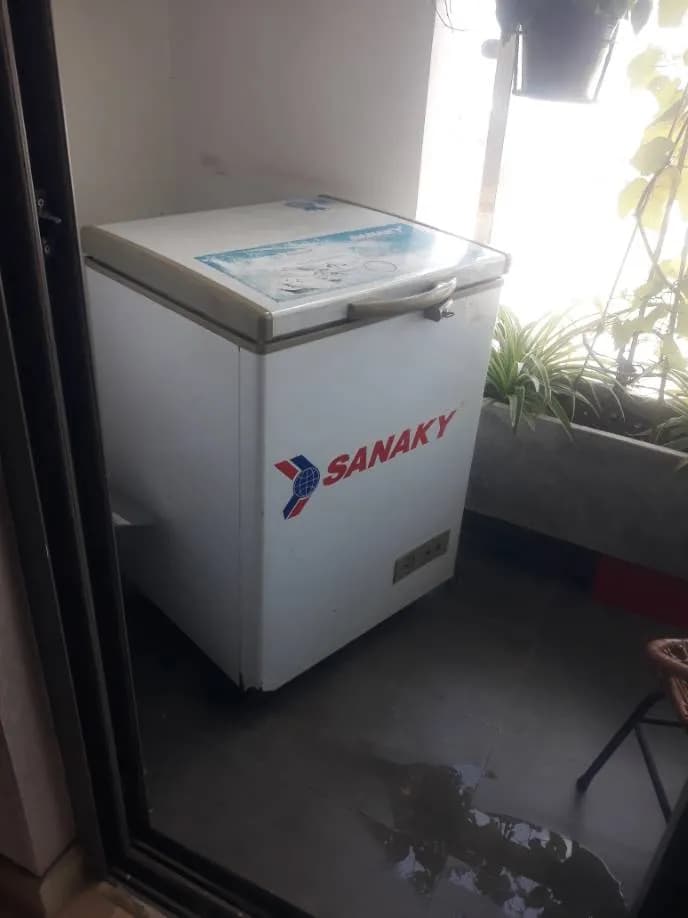 Sau khi hoàn thành sửa tủ đông Sanaky tại Phú Nhuận — thợ Đặng Anh Huy
