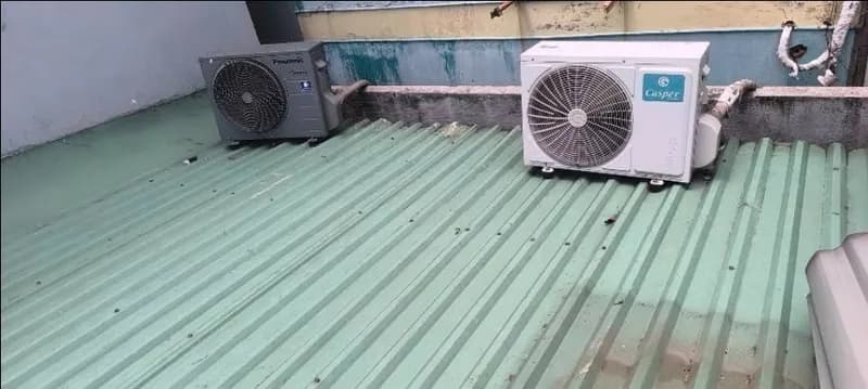Sau khi hoàn thành sửa mái tôn tại Quận 10 — thợ Bùi Văn Bảo