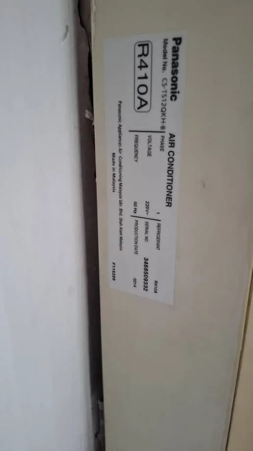 Vệ sinh và nạp gas máy lạnh Panasonic tại phường Thới An, Quận 12 tại phường Thới An, Quận 12